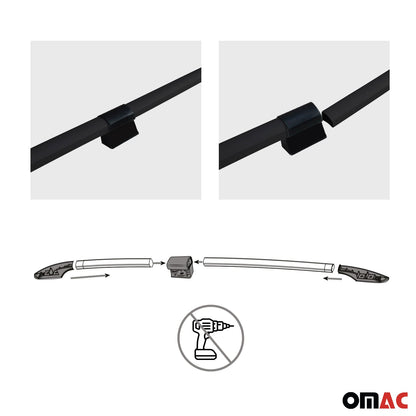 2006-2025 Fiat Ducato III Dachträger Gepäckträgern H2 & L4 Langer Alu Schwarz