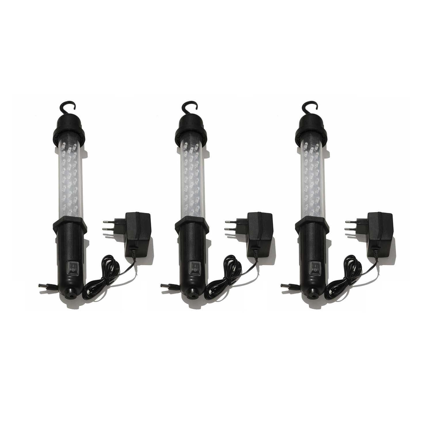 Arbeitsleuchte Werkstattlampe Motorraumleuchte Handlampe 26 LED 12V 3tlg OMAC DE