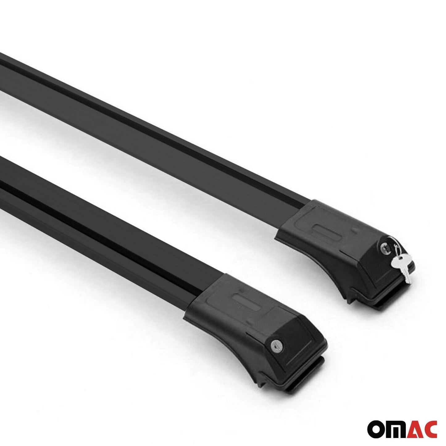1998-2006 Land Rover Freelander L314 Dachträger Querträger Aluminium Schwarz 2x