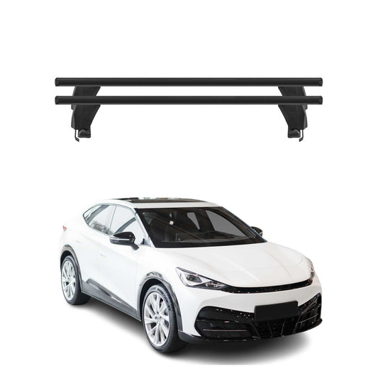 Menabo Dachträger Grundträger für Cupra Tavascan 2024-2025 Alu Schwarz 2tlg OMAC DE