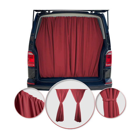 Maß Gardinen Sonnenschutz für Hyundai H350 H2 Heckklappe Vorhänge Rot OMAC DE
