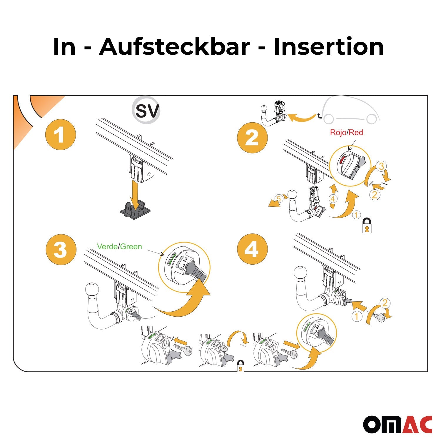 Aragon Anhängerkupplung E-Satz 7pin für Opel Astra H 2004-2010 ABE OMAC DE