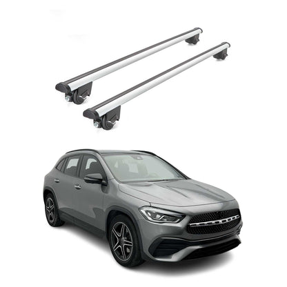Dachträger Grundtäger für Mercedes GLA H247 2020-2025 100kg Alu Silber 2tlg ABE OMAC DE