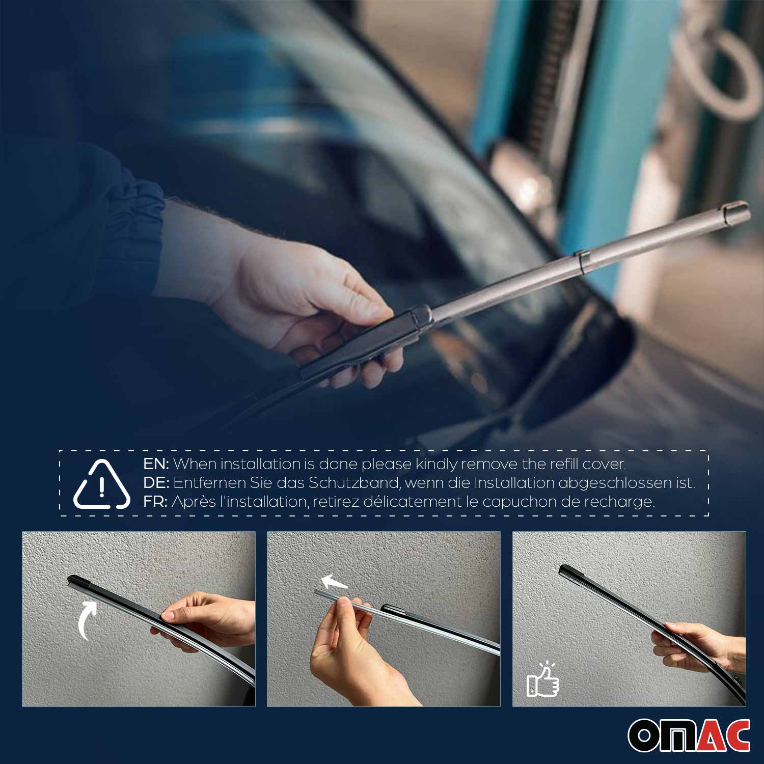 Wischer Scheibenwischer Wischerblätter Vorne15 \ 375 mm Schwarz Schutz 1tlg - autoseifert.com