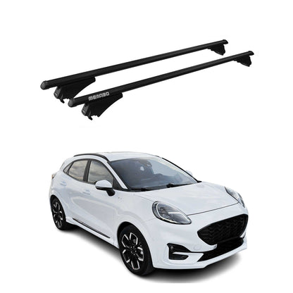 Menabo Dachträger Grundtäger für Ford Puma 2019-2025 75kg Alu Schwarz 2 tlg OMAC DE