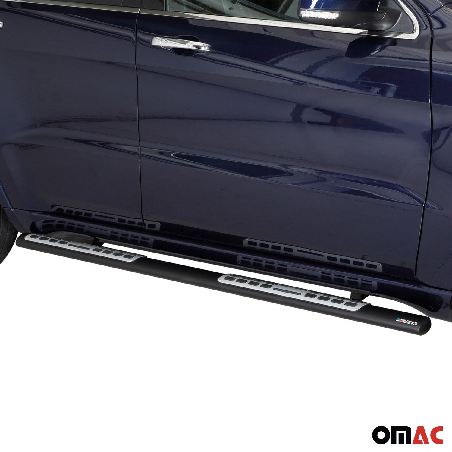 Stahl Trittbretter Schwellerrohre für Jeep Grand Cherokee WK2 2015-2021 Schwarz OMAC DE