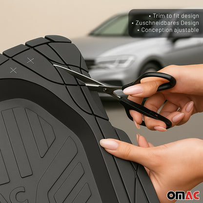 2023-2025 BYD Seal U Fußmatten Zuschneidbar Schwarz Gummi 4 tlg OMAC DE