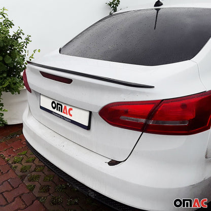 Heckspoiler Heckflügel Hecklippe für Ford Focus 2011-2015 Oben ABS Schwarz 1tlg OMAC DE