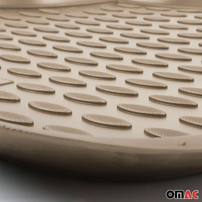 Kofferraummatte Kofferraumwanne für Honda Civic 2006-2012 Gummi TPE Beige OMAC DE
