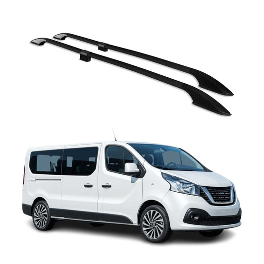 Dachreling Relingträger Alu für Nissan NV300 2016-2025 L2 LWB Langer Alu Schwarz OMAC DE
