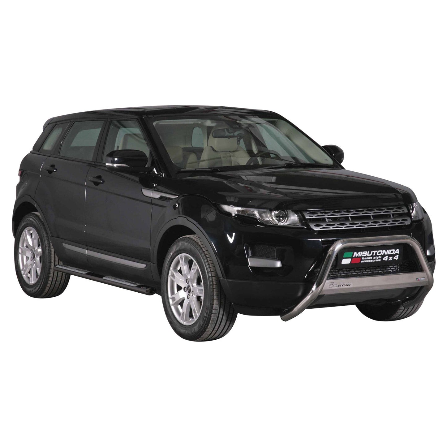 Stahl Seitenschweller Schwellerrohre für Range Rover Evoque 2011-2015 Schwarz OMAC DE