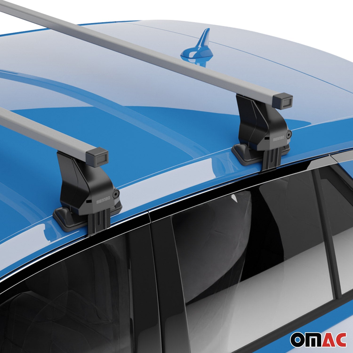 Menabo Dachträger Grundträger für VW T-Cross 2018-2025 Stahl Grau 2tlg OMAC DE