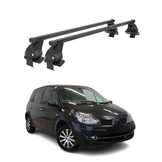 Menabo Dachträger für Renault Scénic III Pre-Facelift 2009-2013 Stahl Schwarz 2x OMAC DE