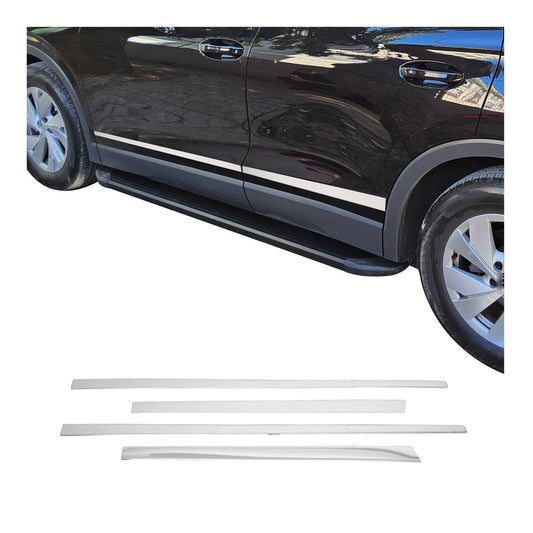 Seitentürleiste Türschutzleiste für VW Tiguan mk3 2024-2025 Edelstahl Chrom 4tlg OMAC DE