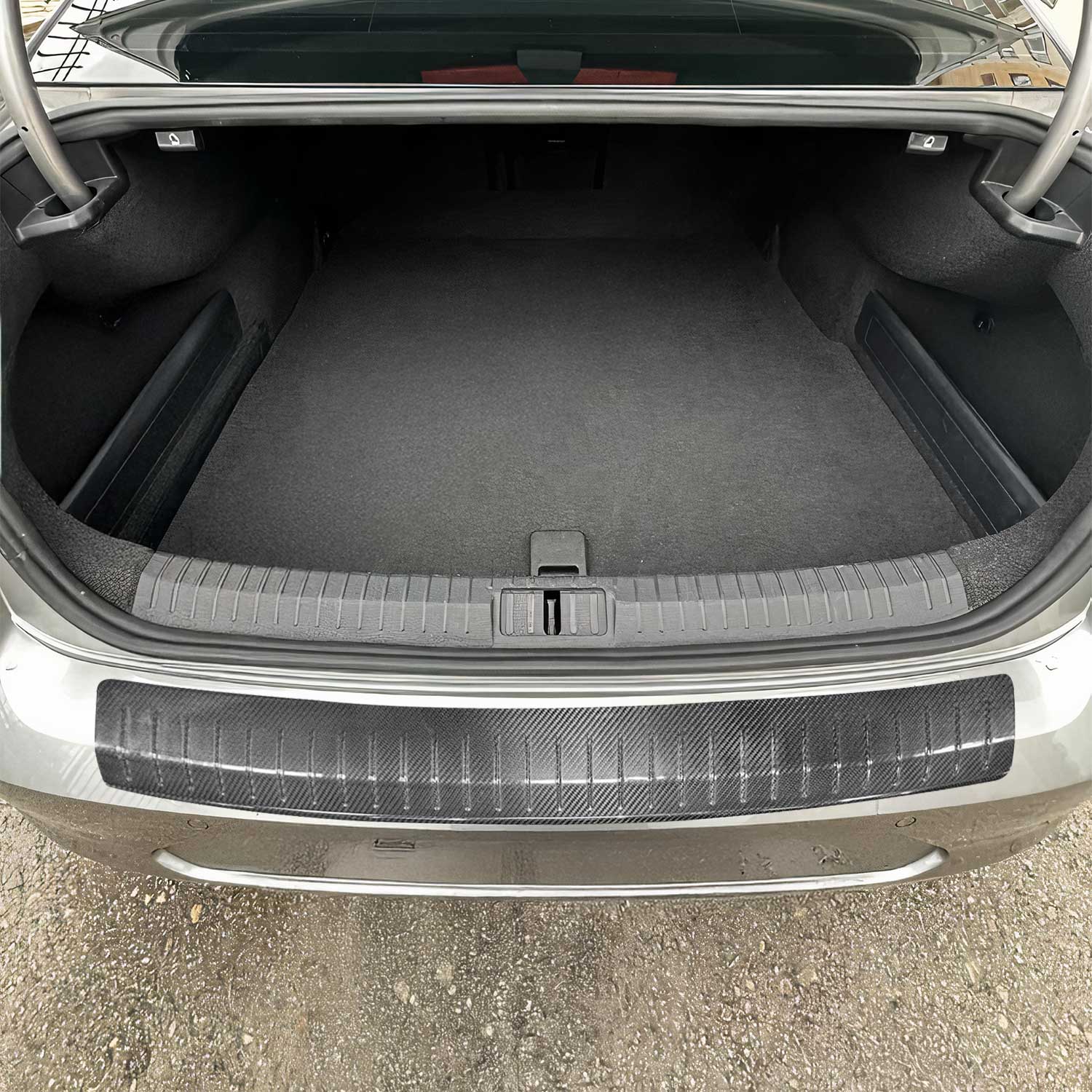 Ladekantenschutz für VW Passat B7 2010-2014 Echt Karbon Schwarz 1 tlg OMAC DE