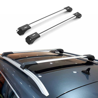 1998-2006 Land Rover Freelander L314 Dachträger-Querträger Aluminium Grau 2x