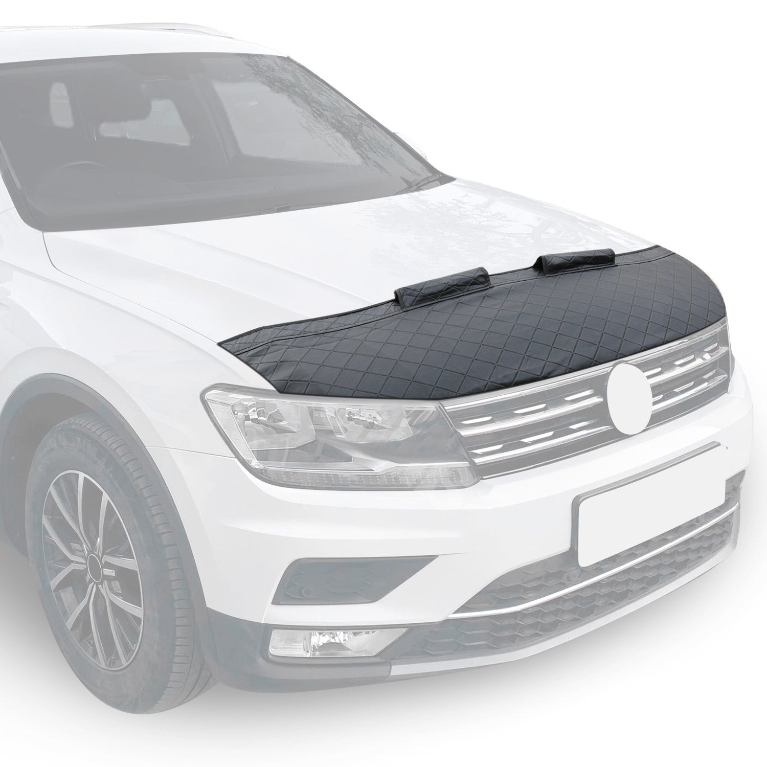 Bonnet Bra Haubenbra Steinschlagschutz für Ford Ranger II 2007-2009 Halb Schwarz OMAC DE