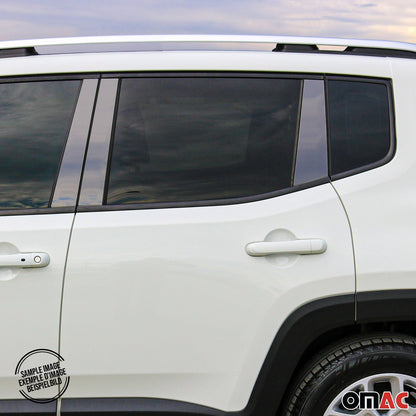 B-Säule Türsäulen Verkleidung für Honda CR-V 2012-2018 Edelstahl Dunkel 6tlg OMAC DE