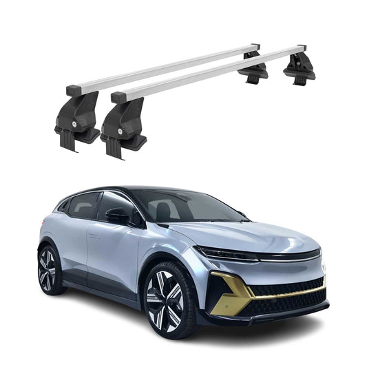 Menabo Dachträger Grundträger für Renault Megane E-Tech 2021-25 Stahl Grau 2tlg OMAC DE