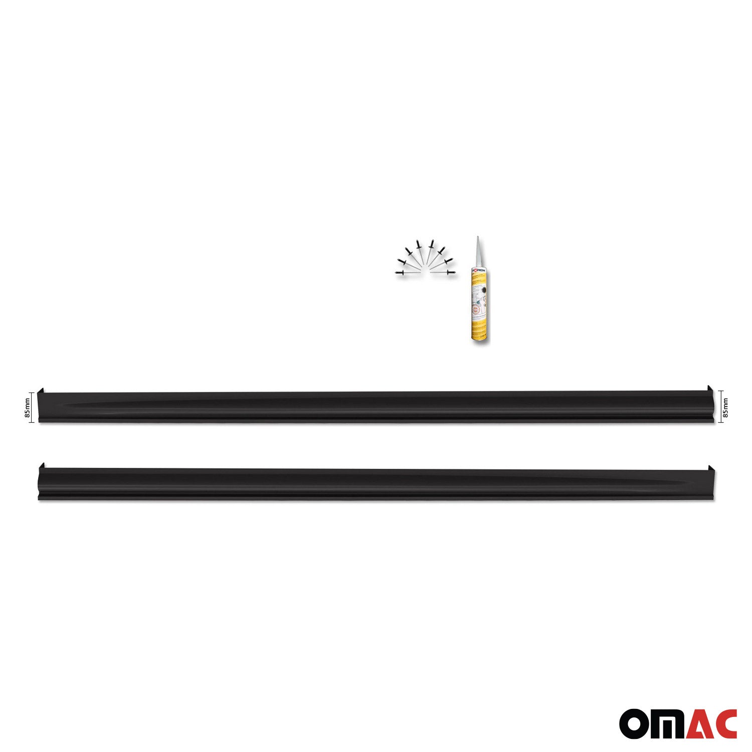 RDX Seitenschweller Kratzschutz für VW Transporter T5 2003-2015 L1 ABS OMAC DE
