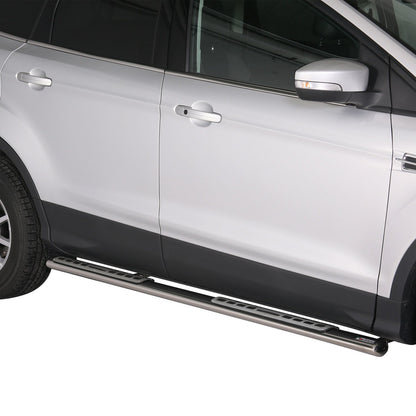 Stahl Seitenschweller Schwellerrohre für Land Rover Freelander 2 2007-2014 Grau OMAC DE