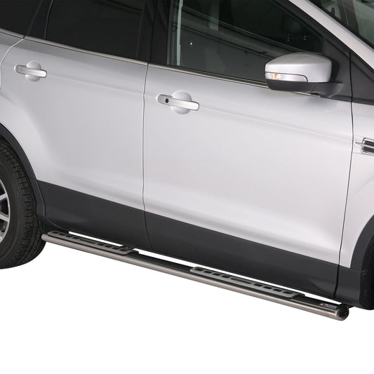 Stahl Seitenschweller Schwellerrohre für Land Rover Freelander 2 2007-2014 Grau OMAC DE