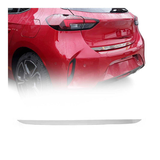Kofferraumleiste Heckklappe Leiste für Opel Corsa F 2020-2025 Edelstahl Chrom OMAC DE