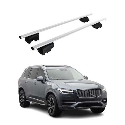 Dachträger Grundträger für Volvo XC90 2015-2023 Metall Silber ABE 2x OMAC DE