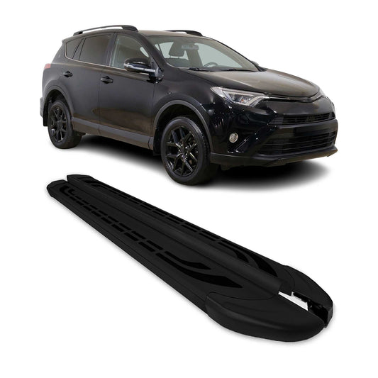 Trittbretter Seitenschweller für Toyota RAV4 Hybrid 2018-2025 Schwarz 2 tlg
