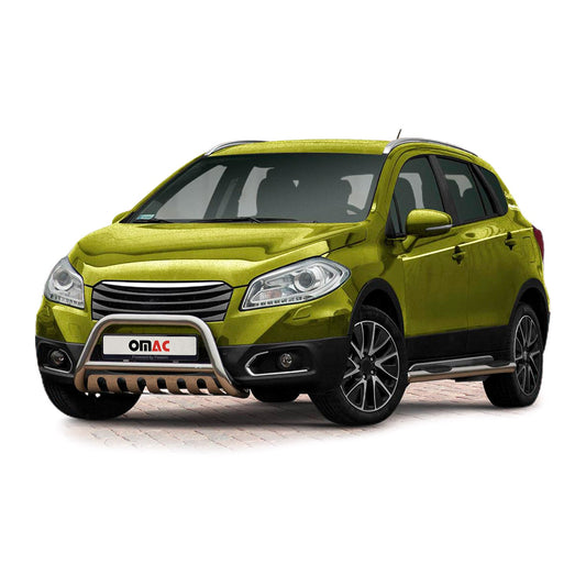 Frontbügelschutz Frontschutzbügel für Suzuki SX4 S-Cross 2013-2022 Silber ABE OMAC DE