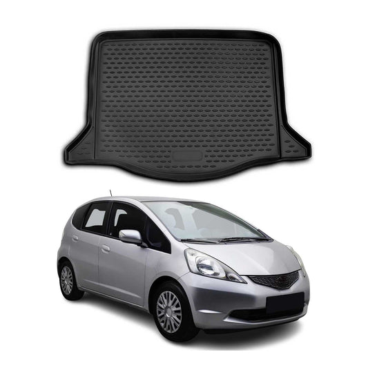 Kofferraummatte Kofferraumwanne für Honda Jazz 2008-2015 Gummi TPE Schwarz OMAC DE