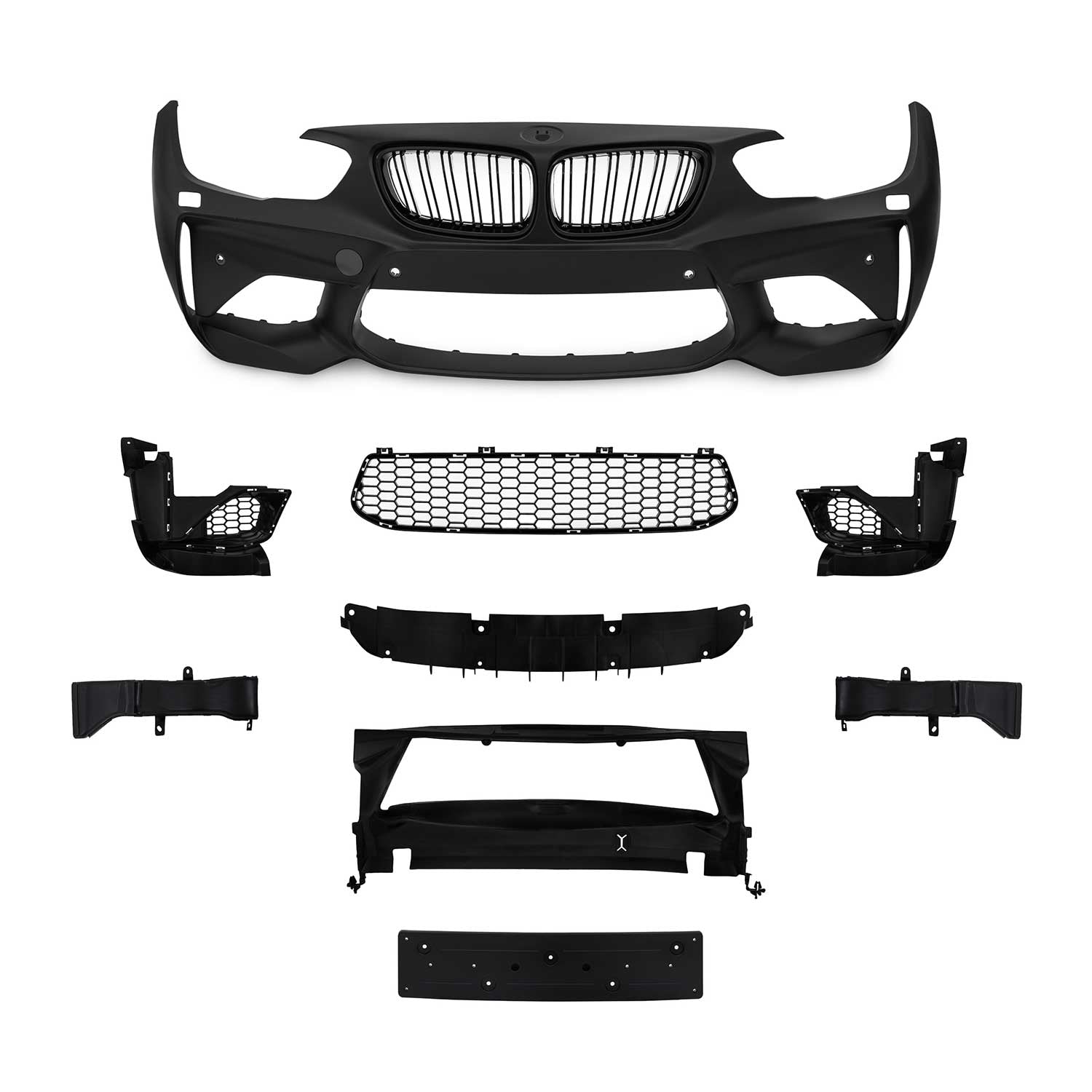 JOM Stoßstange vorne inkl. Grill mit PDC für BMW F20 LCi / F21 LCi 2015-2018 OMAC DE