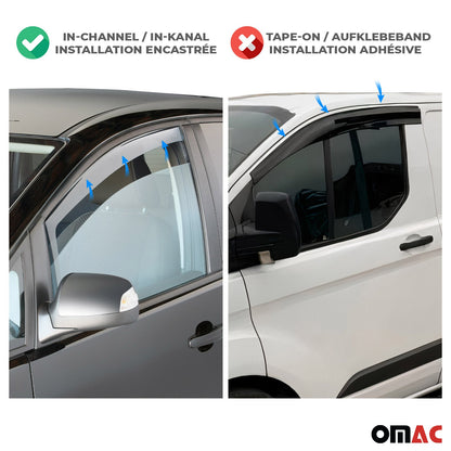 Motorhaube Deflektor Windabweiser Regenabweiser Set für Audi Q7 4L 2006-2015 OMAC DE