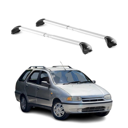 Dachträger Grundtäger für Fiat Palio WeekEnd 1996-2007 5tür 100kg Alu ABE Silber OMAC DE