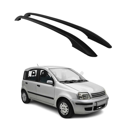 Dachreling Relingträger für Fiat Panda 2003-2012 Aluminium Schwarz 2 tlg OMAC DE