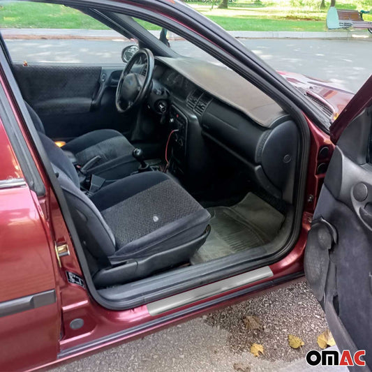 Einstiegsleisten Türschweller für Opel Vectra B 1995-2002 Edelstahl Silber 4tlg OMAC DE
