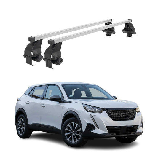 Menabo Dachträger Grundträger für Peugeot 2008 II 2019-2025 Stahl Grau 2tlg OMAC DE