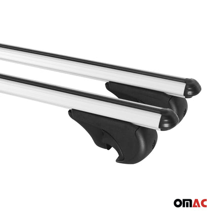 Dachträger Grundtäger für Audi A4 B8 Avant 2008-2012 Pre-FL 75kg Alu Silber 2x OMAC DE