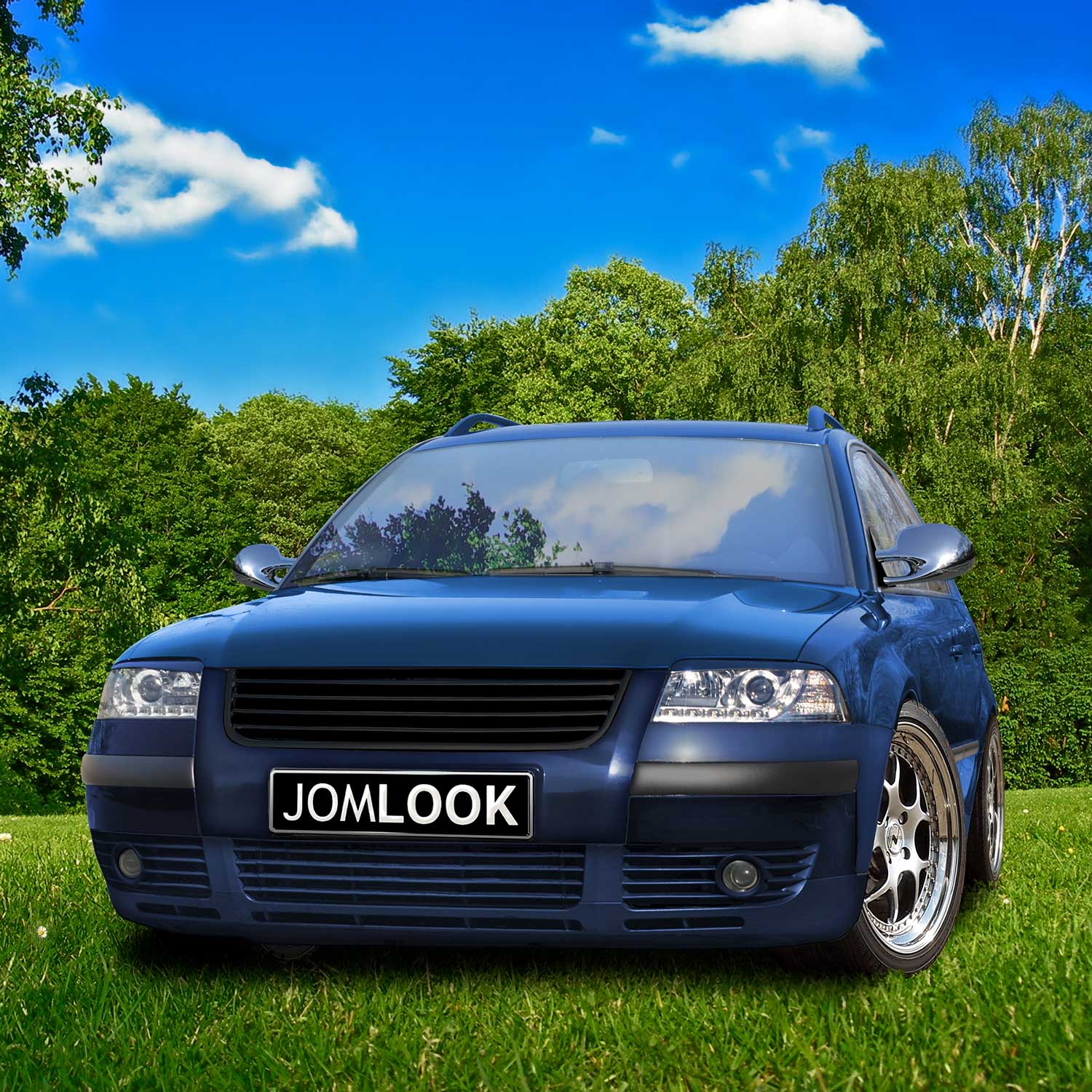 JOM Kühlergrill Kühlergitter für VW Passat 3BG 2000-2005 schwarz 1tlg OMAC DE