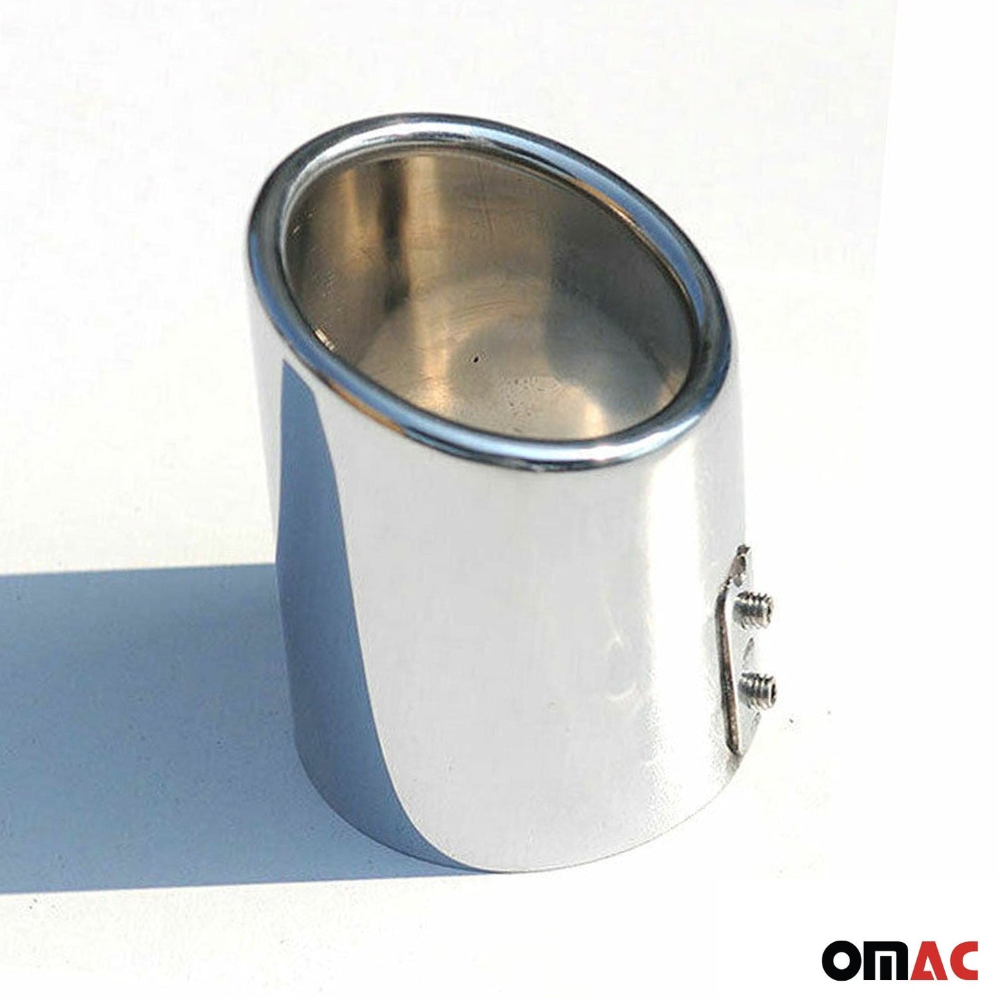 Auspuffblende Endrohr für Mercedes E Klasse 1993-2025 Edelstahl Chrom 60mm 2tlg OMAC DE