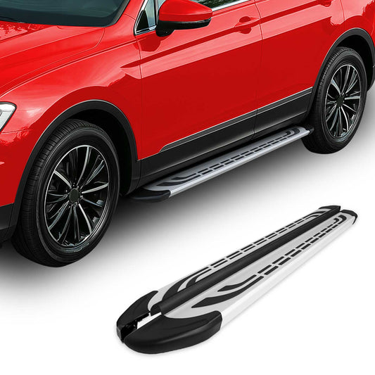 Trittbretter Seitenschweller Seitenbretter für Peugeot 2008 2003-2020 Alu Grau - autoseifert.com
