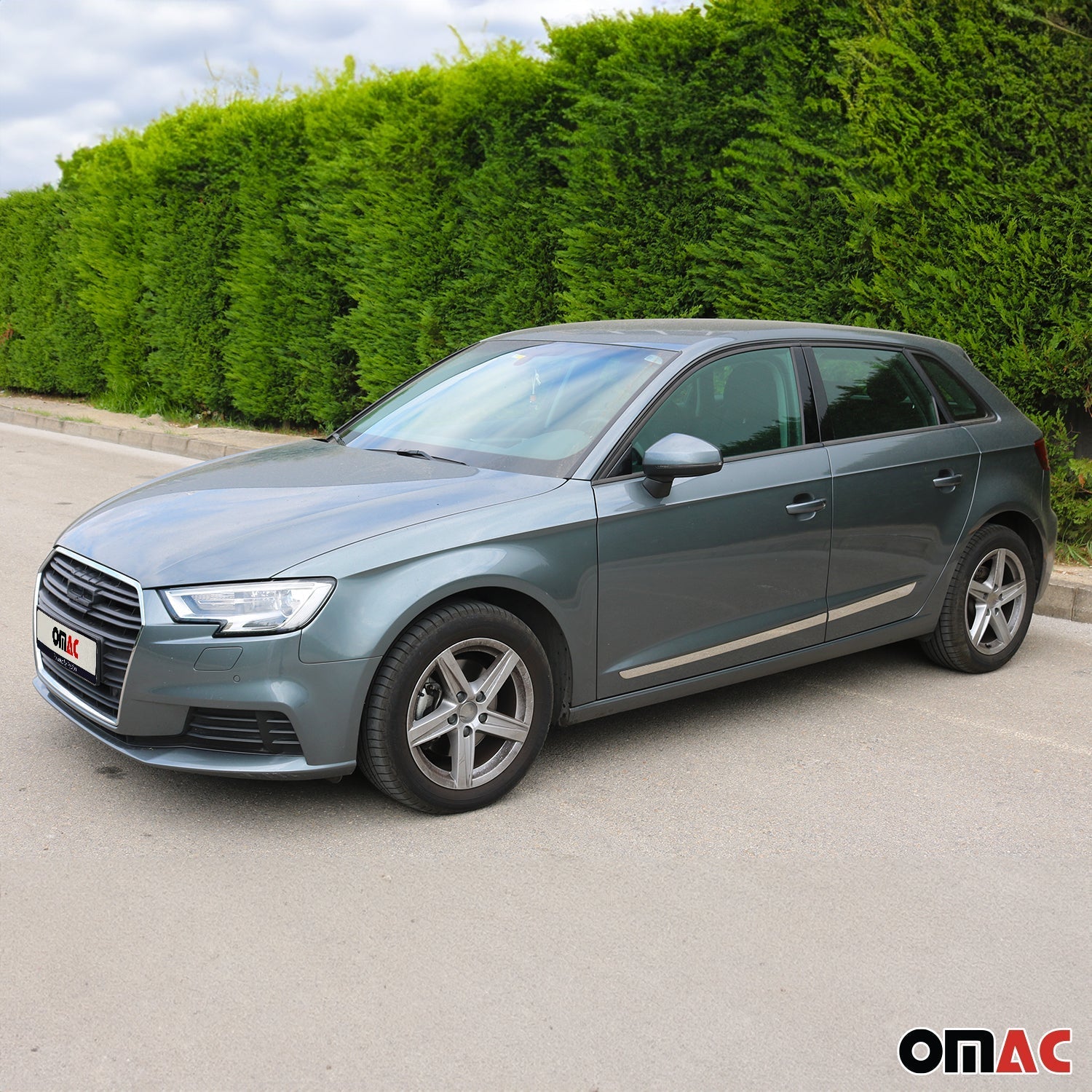 Türschutzleiste Seitentürleiste Türleisten für Citroen C4 2004-2010 Edelstahl 4x OMAC DE
