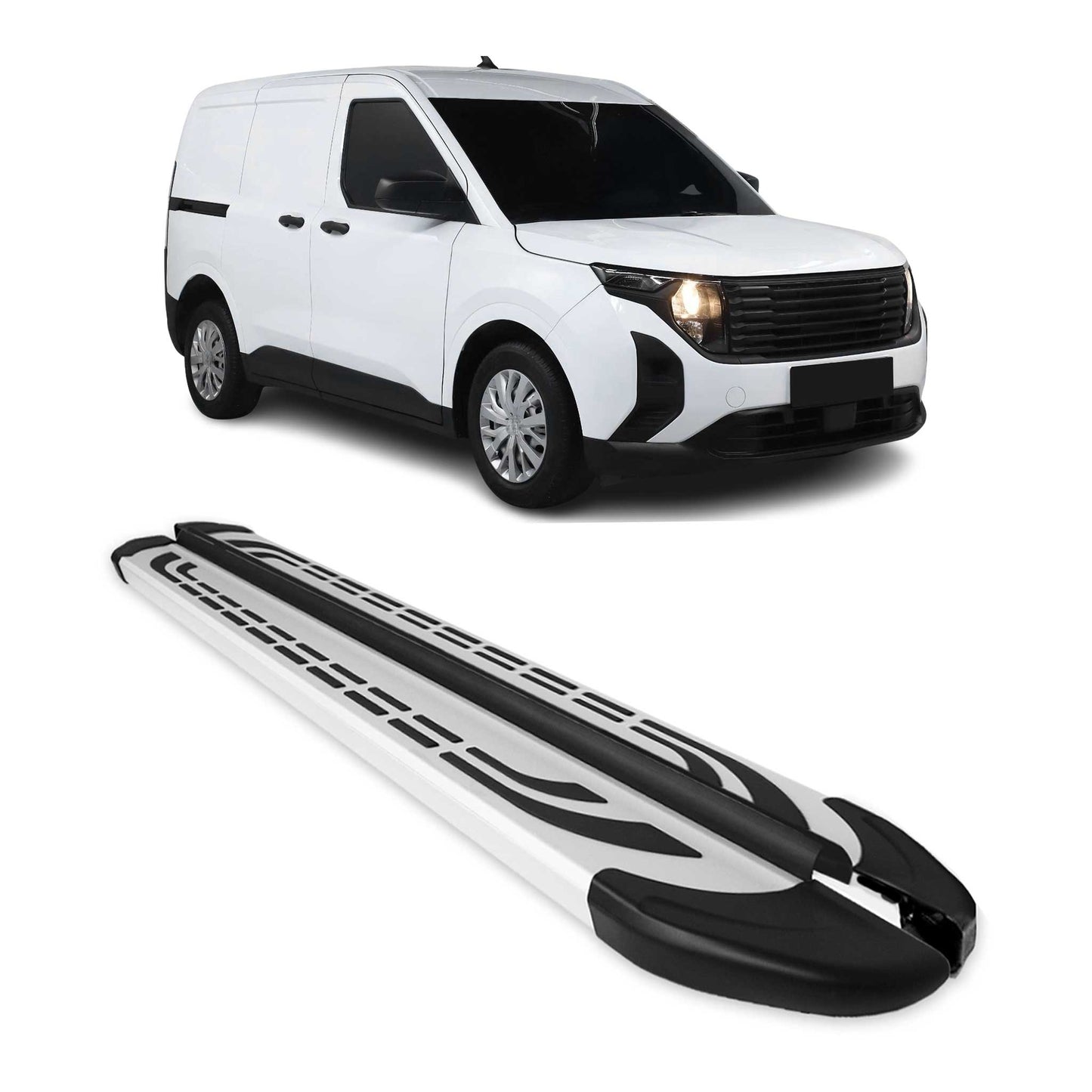 2023-2025 Ford Tourneo Courier Trittbretter Seitenschweller Seitenbretter Grau OMAC DE