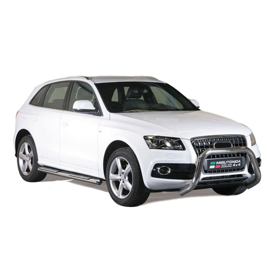 Edelstahl Seitenschweller Schwellerrohre für Audi Q5 8RB 2008-2017 Silber OMAC DE