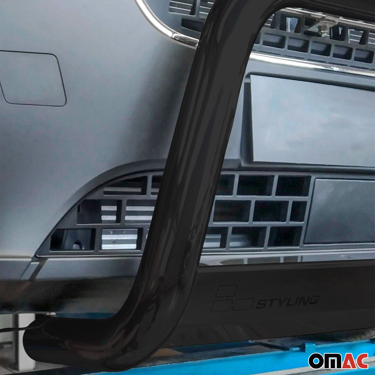 Frontbügel Frontschutzbügel für Fiat Talento 2016-2021 Schwarz Edelstahl ø63 mm OMAC DE