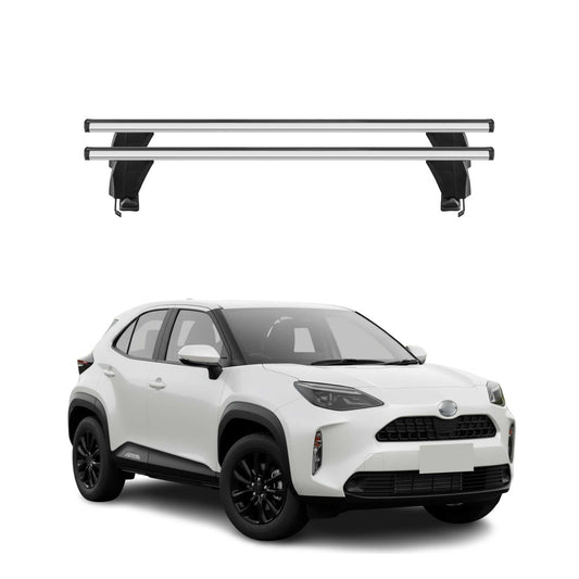 Menabo Dachträger Grundträger für Toyota Yaris Cross 2020-2025 Alu Grau 2tlg OMAC DE