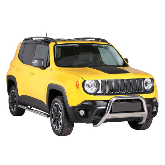 Frontbügel Frontschutzbügel für Jeep Renegade Trailhawk 2014-2024 Silber ø63mm OMAC DE