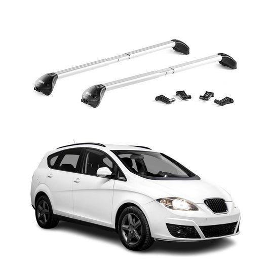 Dachträger für Seat Altea Freetrack / XL 2007-2015 100kg Alu Silber 2x ABE OMAC DE