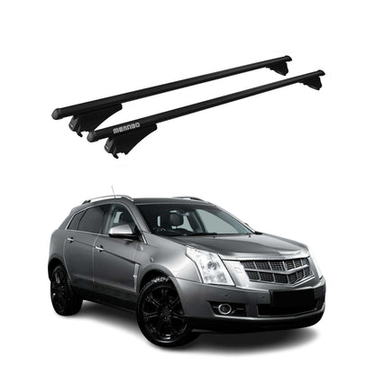 Menabo Dachträger Grundtäger für Cadillac SRX 2010-2016 75kg Alu Schwarz 2 tlg OMAC DE