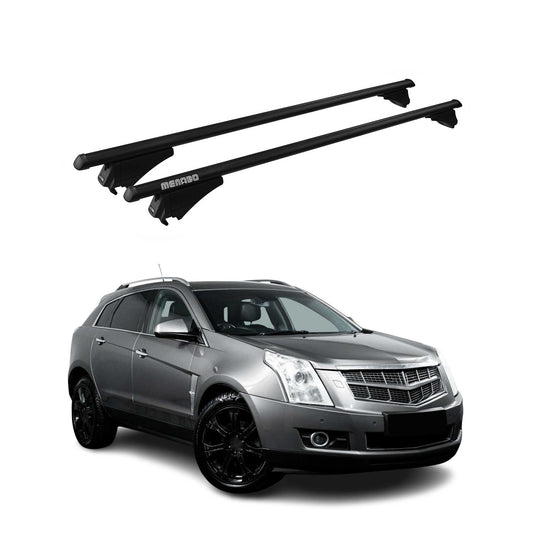 Menabo Dachträger Grundtäger für Cadillac SRX 2010-2016 75kg Alu Schwarz 2 tlg OMAC DE